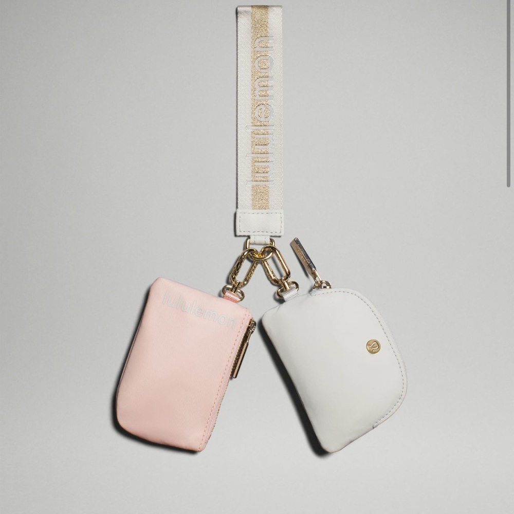 lululemon athletica Pink and White Key and Card Holders